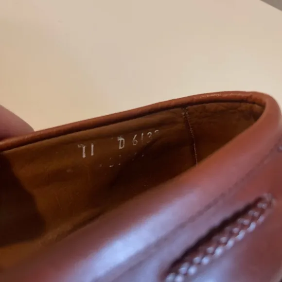 Allen Edmonds Cornelius Brown Tassel Loafer With Braided Trim - Size 11