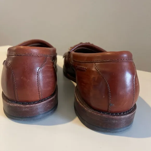 Allen Edmonds Cornelius Brown Tassel Loafer With Braided Trim - Size 11