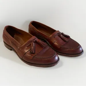 Allen Edmonds Cornelius Brown Tassel Loafer With Braided Trim - Size 11