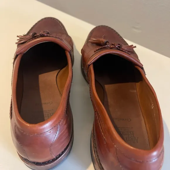Allen Edmonds Cornelius Brown Tassel Loafer With Braided Trim - Size 11