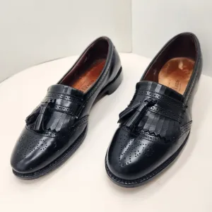 Allen Edmonds dress loafers men's 11.5 black leather Bridgeton prom handmade USA