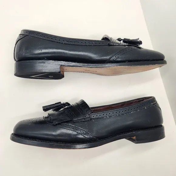Allen Edmonds dress loafers men's 11.5 black leather Bridgeton prom handmade USA