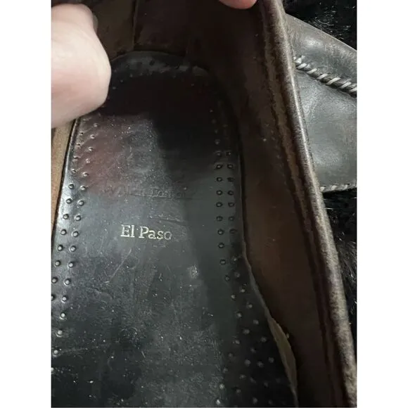 Allen Edmonds Driving Loafers Men's 13 B El Paso Stitched Leather Moccasins
