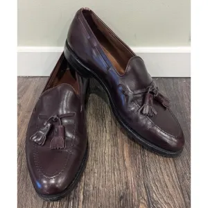 Allen Edmonds Grayson Tassel Burgundy Loafers Size 8
