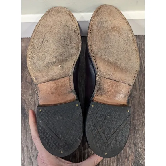 Allen Edmonds Grayson Tassel Burgundy Loafers Size 8
