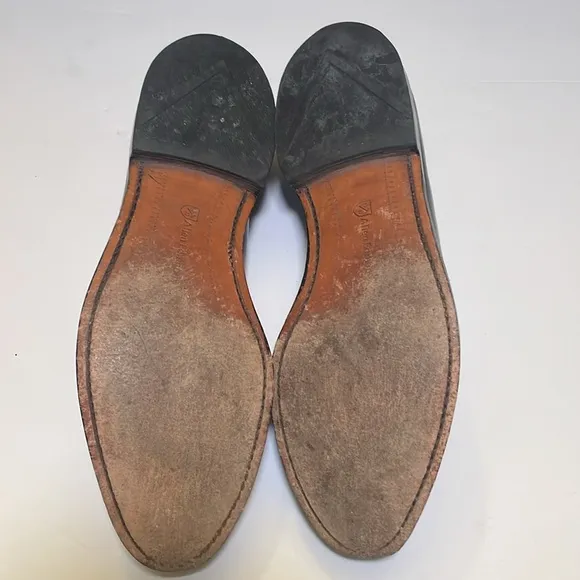 ALLEN EDMONDS Grayson Tassel Dress Loafer Shoes Sz 9D Black Leather