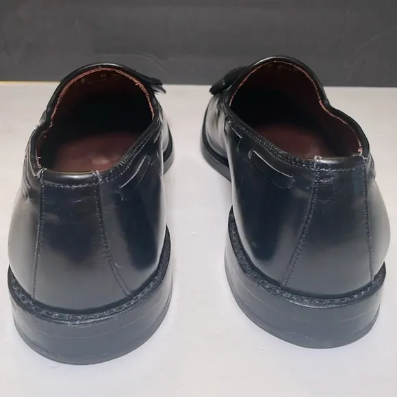 ALLEN EDMONDS Grayson Tassel Dress Loafer Shoes Sz 9D Black Leather