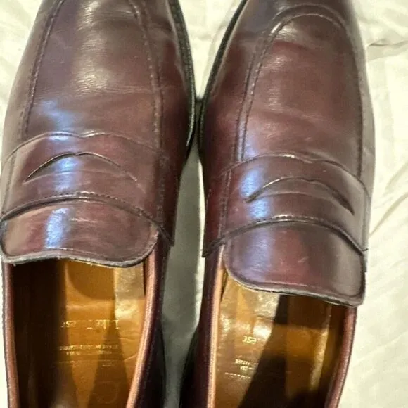 Allen Edmonds Lake Forest Men's 9.5 Red penny Loafers