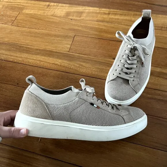 Allen Edmonds Light Brown Oliver Knit Sneakers Size 9 Men's