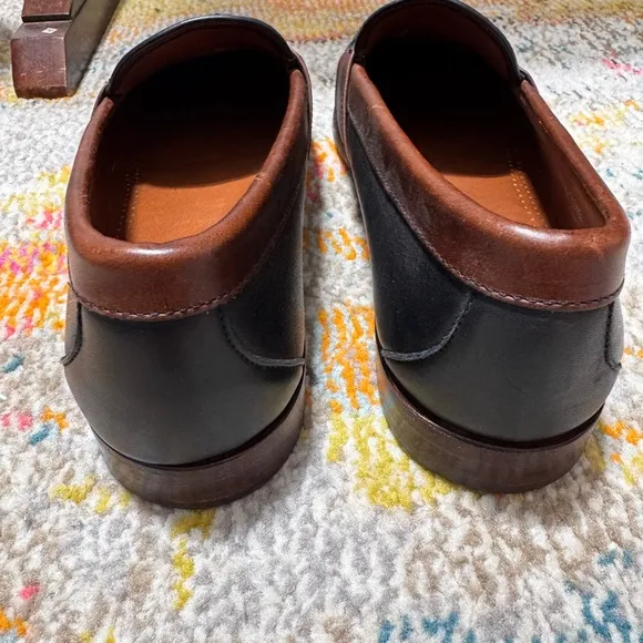 ALLEN EDMONDS Men's 12 LEATHER LOAFERS BLACK AND BROWN DRESS WORK OFFICE