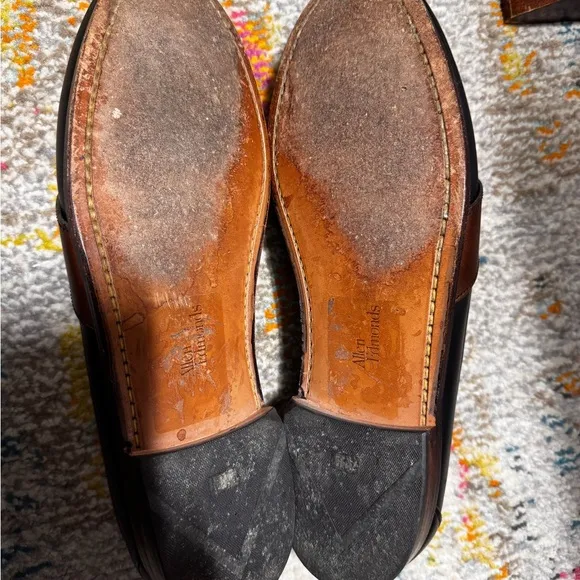 ALLEN EDMONDS Men's 12 LEATHER LOAFERS BLACK AND BROWN DRESS WORK OFFICE