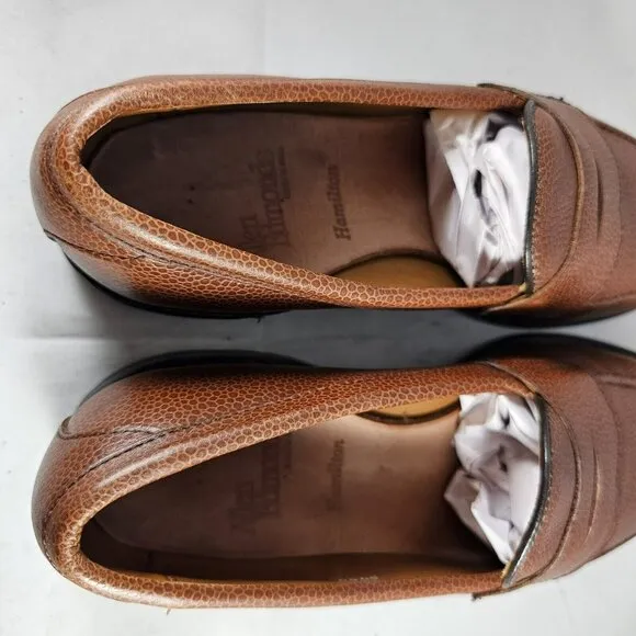 Allen Edmonds Men's Hamilton Tan Dress Shoes Size 5.5E Made In U.S.A