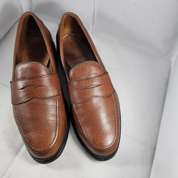 Allen Edmonds Men's Hamilton Tan Dress Shoes Size 5.5E Made In U.S.A