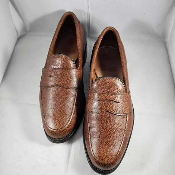 Allen Edmonds Men's Hamilton Tan Dress Shoes Size 5.5E Made In U.S.A