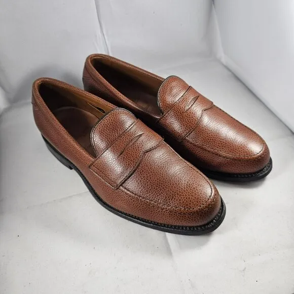 Allen Edmonds Men's Hamilton Tan Dress Shoes Size 5.5E Made In U.S.A