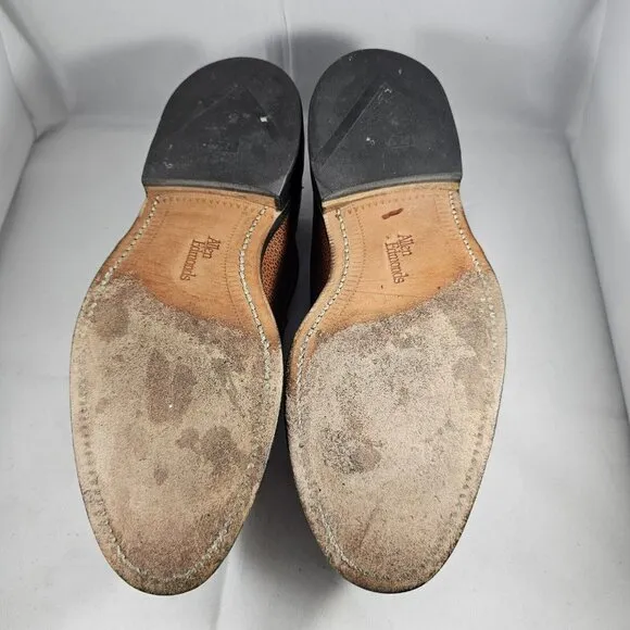 Allen Edmonds Men's Hamilton Tan Dress Shoes Size 5.5E Made In U.S.A