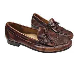 Allen Edmonds Mens Woodstock Leather Tassel Slip On Loafers Made USA 11.5 D