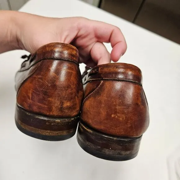 Allen Edmonds Mens Woodstock Leather Tassel Slip On Loafers Made USA 11.5 D