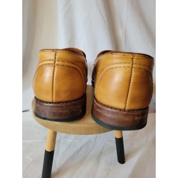 Allen Edmonds Randolph Brown Tan Leather Penny Loafers Mens Size 8