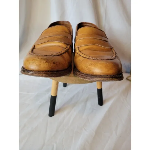 Allen Edmonds Randolph Brown Tan Leather Penny Loafers Mens Size 8