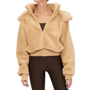 Alo Yoga Foxy Sherpa Jacket Camel S