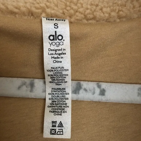 Alo Yoga Foxy Sherpa Jacket Camel S