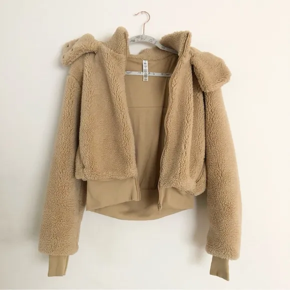 Alo Yoga Foxy Sherpa Jacket Camel S