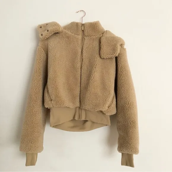 Alo Yoga Foxy Sherpa Jacket Camel S
