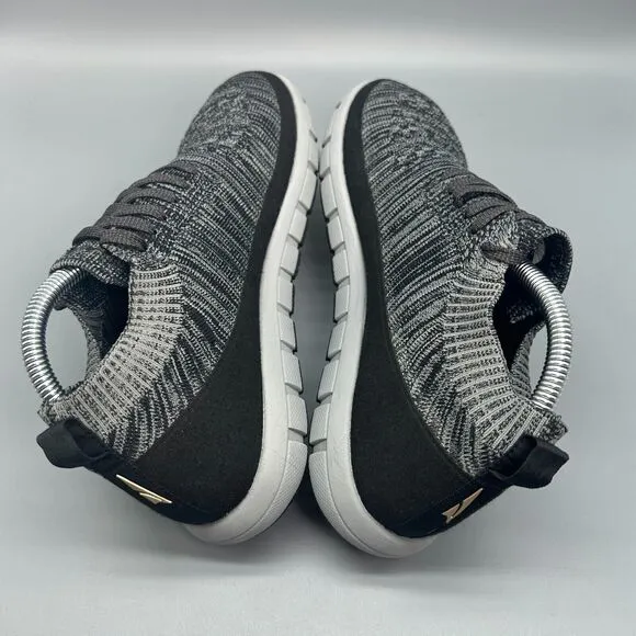 Altra Vali Mens 8 Gray Black Knit Mesh Athletic Running Sneakers Lace-Up Low Top
