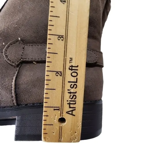 American Rag Adarra Over The Knee Taupe Suede Boot Zipper Size 7.5