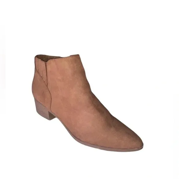 American Rag Women's Tori Fabric Pointed Toe Ankle Fashion Boots Brown Size 11 M