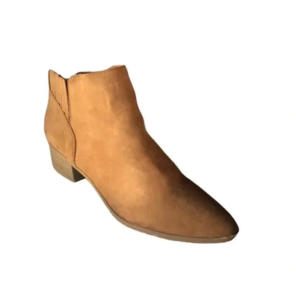 American Rag Women's Tori Fabric Pointed Toe Ankle Fashion Boots Brown Size 11 M