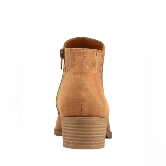 American Rag Women's Tori Fabric Pointed Toe Ankle Fashion Boots Brown Size 11 M