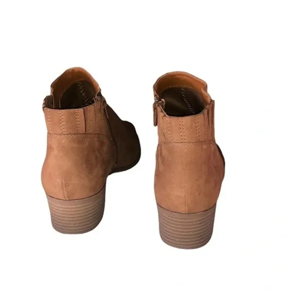 American Rag Women's Tori Fabric Pointed Toe Ankle Fashion Boots Brown Size 11 M