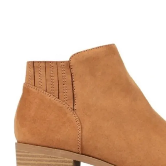 American Rag Women's Tori Fabric Pointed Toe Ankle Fashion Boots Brown Size 11 M