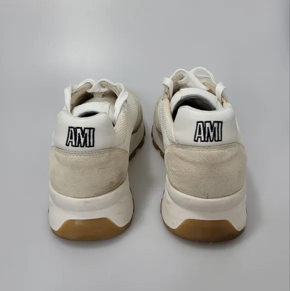 AMI Paris Low-Top Sneakers White Men's EU 44/US 11 $465