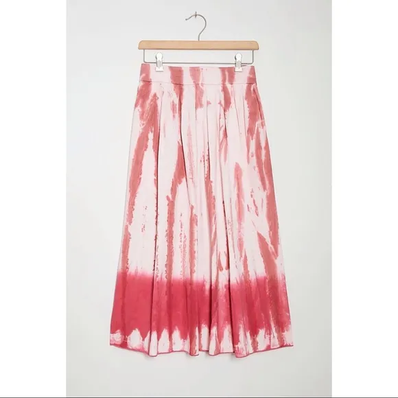 Anthro  Tiny Ansley Tie-Dye Wrap Midi Skirt