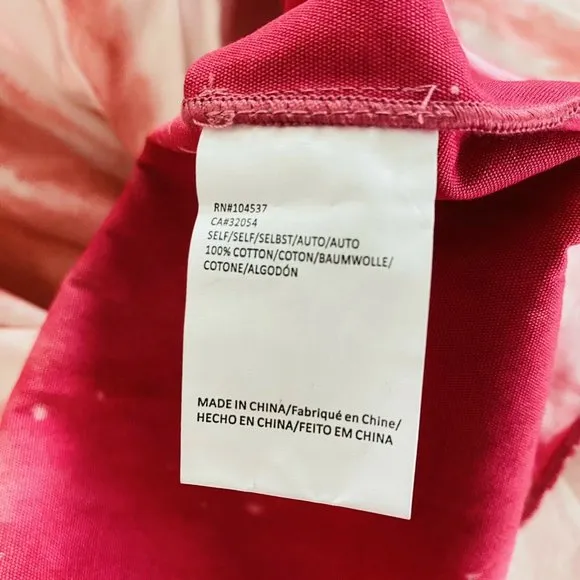 Anthropologie Ansley Tie-Dye Wrap Midi Skirt Pink