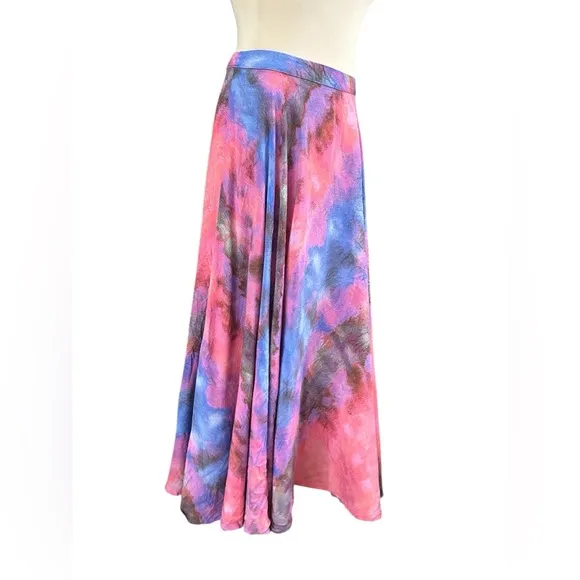 Anthropologie Bl-nk Joni Tie-Dye Midi Skirt