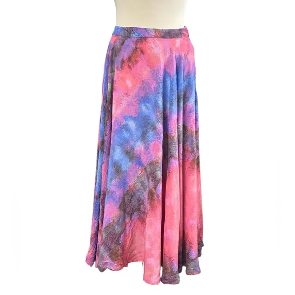 Anthropologie Bl-nk Joni Tie-Dye Midi Skirt
