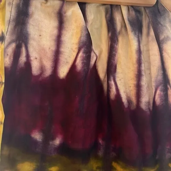 ANTHROPOLOGIE BY TINY HEIDI WRAP MAXI SKIRT IN TIE DYE NWT XS