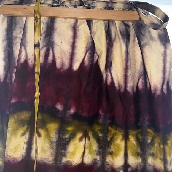 ANTHROPOLOGIE BY TINY HEIDI WRAP MAXI SKIRT IN TIE DYE NWT XS