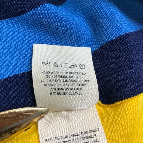Anthropologie Maeve Rainbow Pleated Contrast Skirt