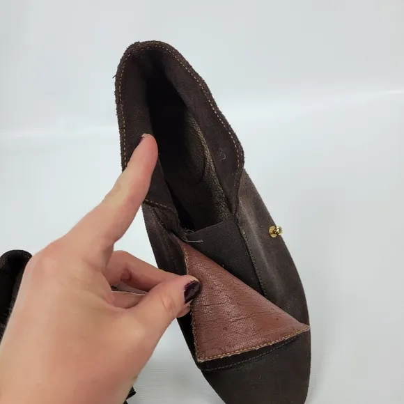 Anthropology Daniella Lehavi Shimering Brown Booties Sz 37 Like New Sz 6