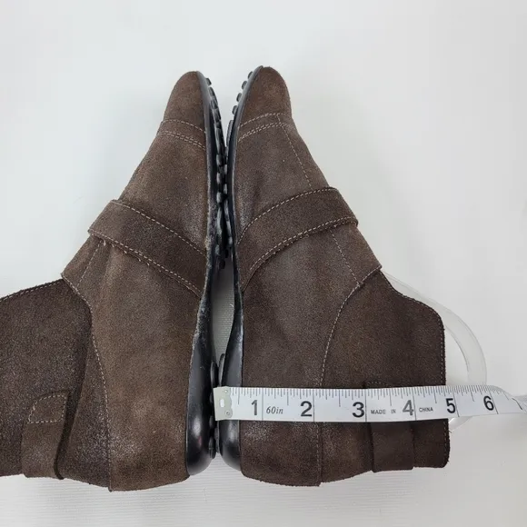 Anthropology Daniella Lehavi Shimering Brown Booties Sz 37 Like New Sz 6