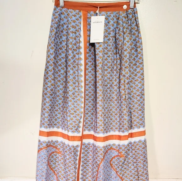 ANTIK BATIK NWT SZ XS GISELLE LIGHTWEIGHT COTTON MAXI DRESS NET RTL $196