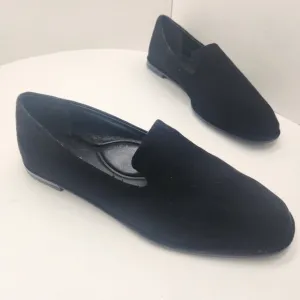 Antonio Melani loafers 9.5 black suede Aaron arch support flats formal new $120