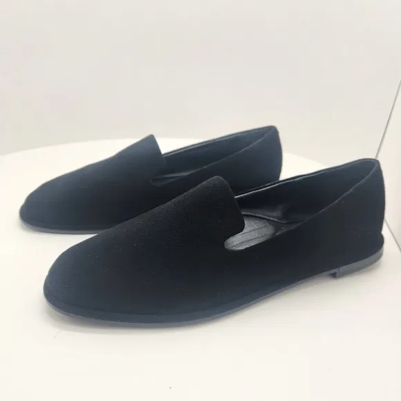 Antonio Melani loafers 9.5 black suede Aaron arch support flats formal new $120