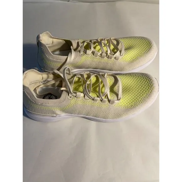 APL Knit Techloom Breeze Trainers Sneakers Yellow Lightweight 40.5 US 9.5 NEW