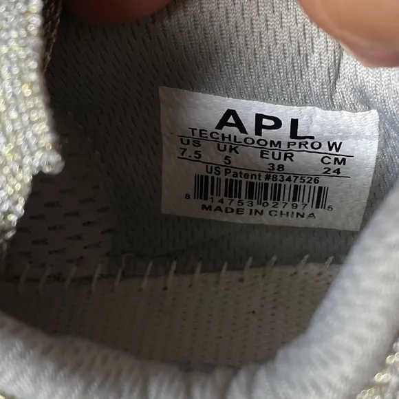 Apl Metallic Athletic Proloom Sneakers Athletic Jog Walk  Sz 7.5